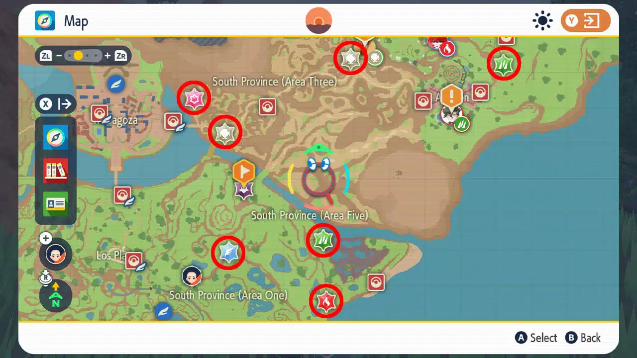 in game map menu