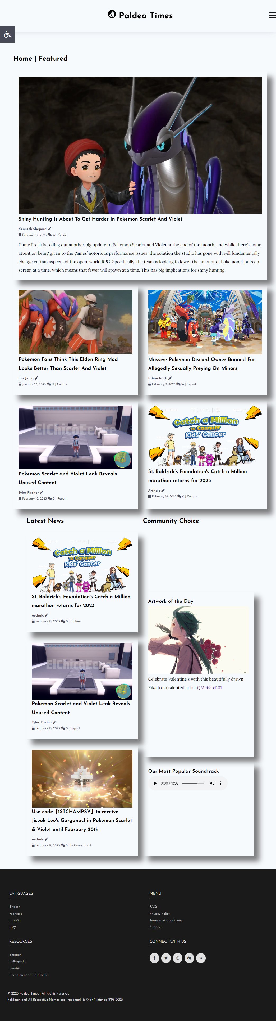 homepage mockup for tablet